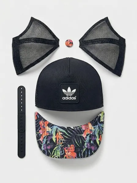 Casquette TRADI, Noir & Multicolor