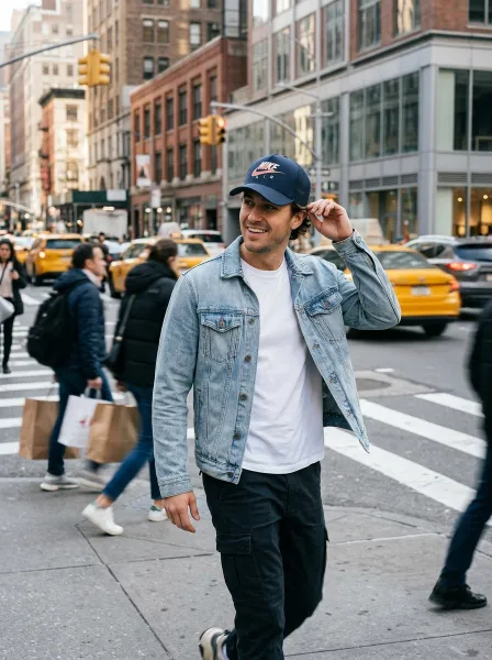 Casquette Hakim, Bleu