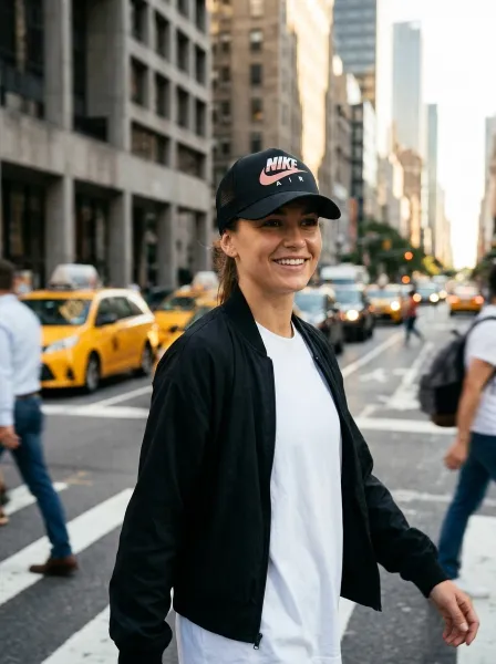 Casquette Hakim, Noir