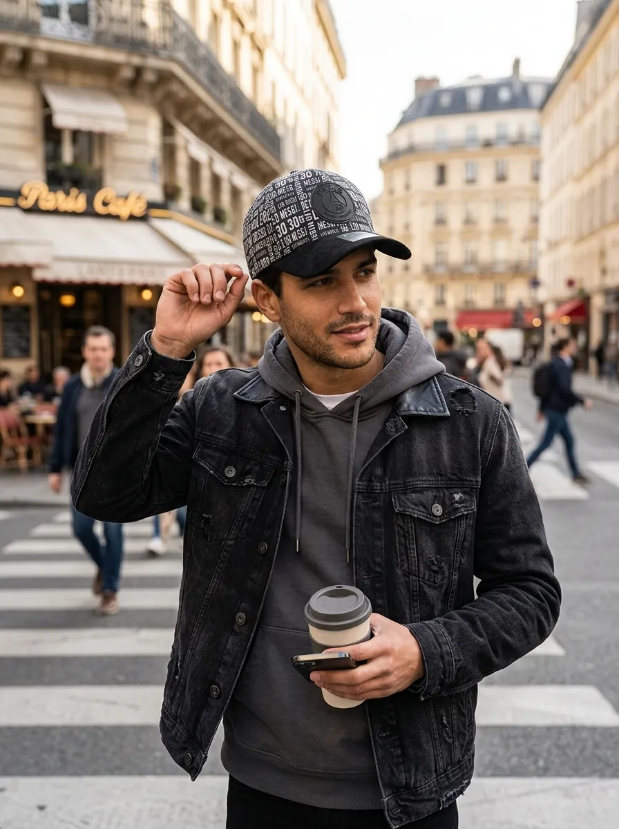 Casquette AHLA, Noir & Noir
