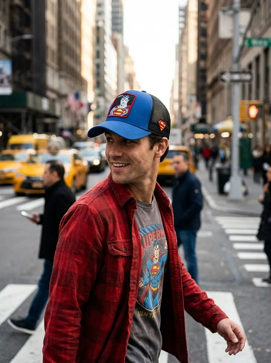 Casquette TAFAN, SUPERMAN BLEU