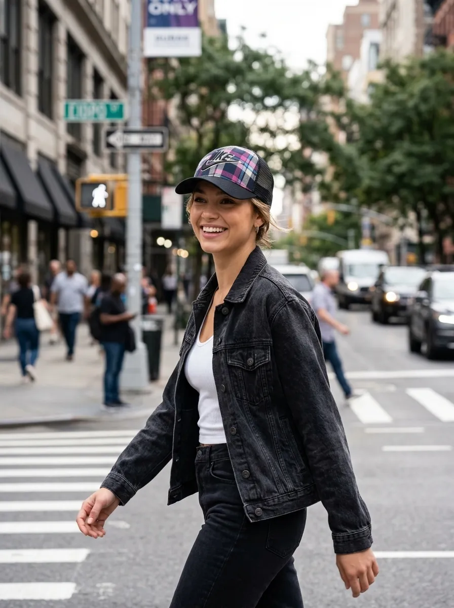 Casquette BNIA, Rose