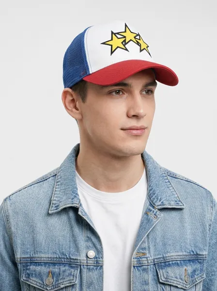 Casquette Prince, Bleu & Jaune