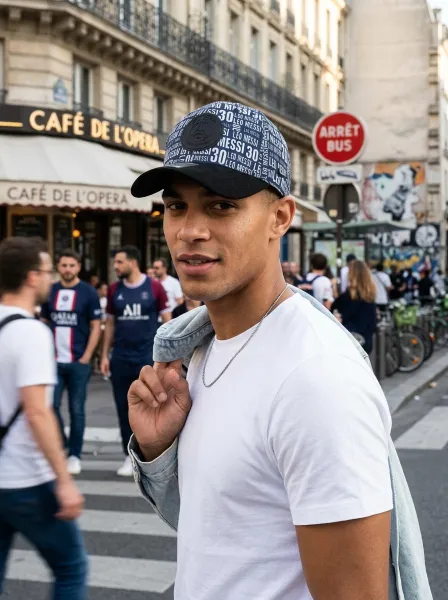 Casquette AHLA, Bleu & Noir