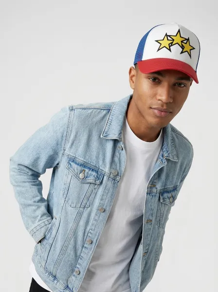 Casquette Prince, Bleu & Jaune