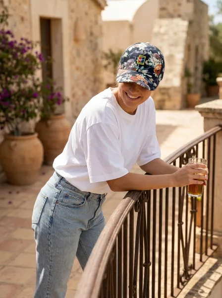 Casquette SAYTA, Fleuri