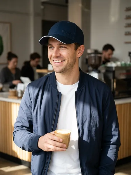 Casquette Moussa, Bleu