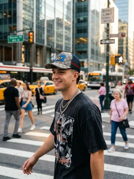 Casquette MOZIL, Bleu