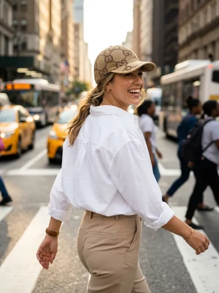 Casquette SAKINA, Marron