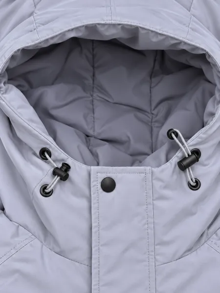 Boréal — Veste à capuche avec poches zippées et poignets ajustables, Gris clair, M