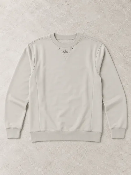 Orion — Sweat à col rond et détail triangulaire à l’encolure, Taupe clair, L