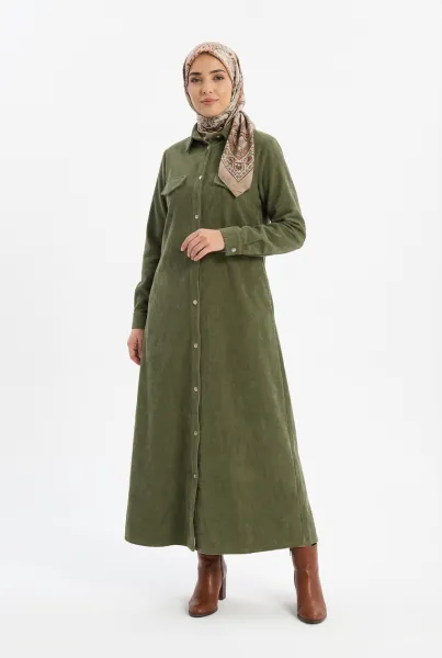 Robe longue KSI, Vert, S