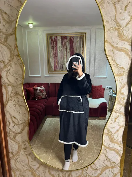 Peignoir Femme LAARI, Noir, Standard